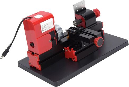 Fafeicy Mini Motorized Lathe Machine, DIY Power Tool with High Speed Steel Turning Tool for Processing Wood Engineering Plastics Soft Metals, 20000rpm 20mm Diameter in Kuwait