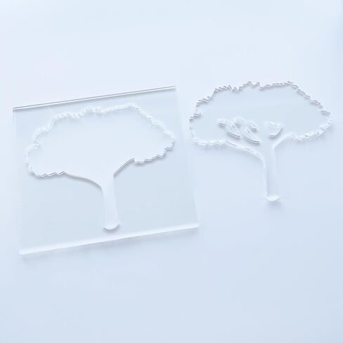 Tree Router Template, Clear Acrylic Woodworking Jig, 8 x 7 inches, 1/4 inch Thick in Kuwait