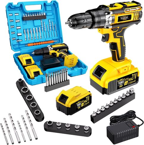 21V Household Multifunctional Cordless Drill Tool Set, Screwdriver,Suitable For Home Repair (21V single machine electric drill) in Kuwait