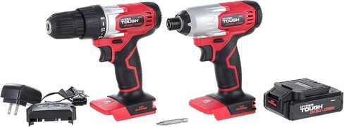 Hyper Tough AQ90104G 20-Volt Max Lithium-ion Cordless 2-Tool Combo Kit in Kuwait