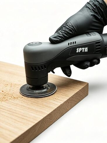 Cordelss Mini Random Orbital Angled Sander, Battery Sander, SPTA 1 inch/2 inch/3 inch -5mm Orbit Palm Sander with Brushless Motor for Sheet Metal and Paint Repair, Woodworking, Primary Wood and Panel in Kuwait