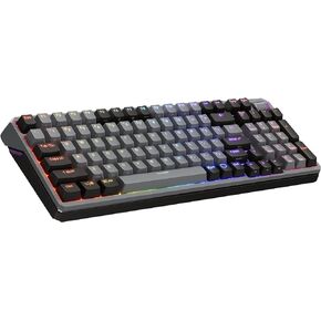 Cooler Master MK770 Wireless Mechanical RGB Gaming Keyboard, Kailh Box V2 Soft Click White Switches, Gasket Structure, Hot-Swappable, Bluetooth|2.4GHz, Tactile 3-Way Dial, QWERTY (MK-770-GKKW1-US)