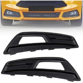 MotorFansClub Front Fog Light Fog Lamp Cover Fit for Ford Focus ST 2015 2016 2017 2018 Foglight Lower Bumper Bezel Frame Molding Trim