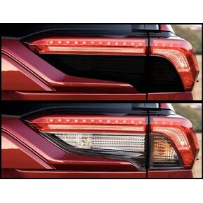 Compatible with 2019 to 2022 Toyota RAV4 Tinted Taillight Film Reverse Light Overlay Covers Black Out (DARK SMOKED) (20% Dark Smoked)