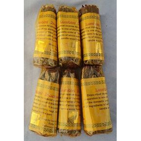 Tibetan Lumbini Rope Incense, 3.5" Length - 6 Packs, 45 Sticks Per Pack