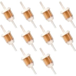 Fuel Filter with 1/4" and 5/16" Fuel Line for Gas Golf Cart Yamaha EZGO Club Car DS Precedent, OEM 72084G01, JN6-F4560-00, JN3-F4560-00