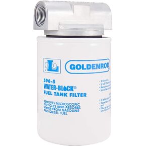 GOLDENROD (596-3/4) Canister Water-Block Fuel Tank Filter with 3/4" NPT Top Cap