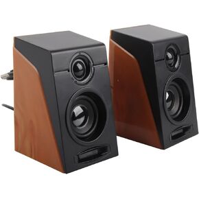 Computer Speakers, USB Powered Wired HiFi Loud Stereo Sound PC Speakers Adjustable Volume with 3.5mm Cable, Desktop Speakers for TV Laptop Monitor