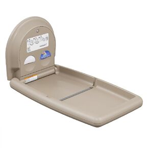 Koala Kare KB301-05 Vertical Surface Mounted Baby Changing Table - Foldable Plastic Diaper Changing Station (White Granite)