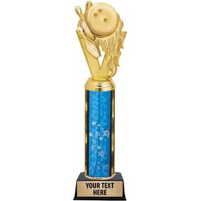 11" Gold Bowling Trophies - Bowling Tournament Trophy Award with Custom Engraving Prime