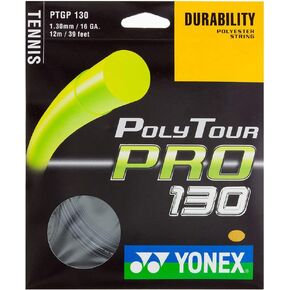 YONEX Poly Tour Pro 130 Tennis Strinmg Set (16g, Graphite)