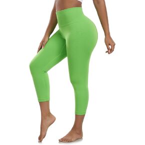 Homma Capri Yoga Pants for Women Scrunch Butt Lifting High Waist Workout Leggings Tummy Control Gym Leggings