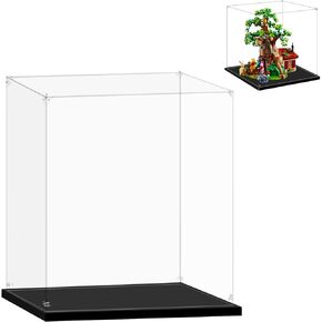 Acrylic Display Case for Lego 21326 Winnie The Pooh, 11.41x10.62x12.2inches (29x27x31cm), Protect Your Collectibles from Dust with a Clear Showcase