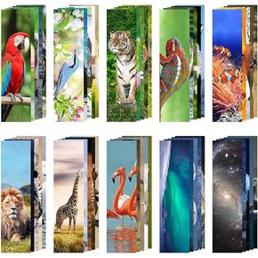 200 Pieces Animal Bulk Bookmarks for Kids - Cool Book Markers for Students - Vivid Cute Colorful Book Mark for Book Lovers to Help Read - Inspirational Paper Bookmarks Bulk for Adults Teenage Kids