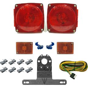 Peterson Manufacturing Trailer Light Kit | Tail Light Kit - Under 80" | Proudly Made in the USA