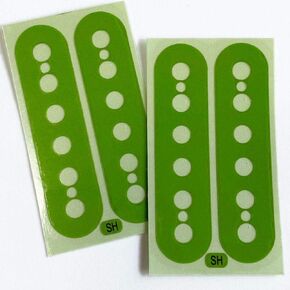 Pickup Stickers for Humbucker // Seymore Duncan SH-1 - Cream