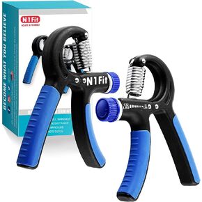 Grip Strength Trainer - 2 Pack Hand Grip Strengthener W/Adjustable Resistance Range Robust and Non-Slip Hand Strengthener for Perfect Forearm Grip Workout and Hand Rehabilitation