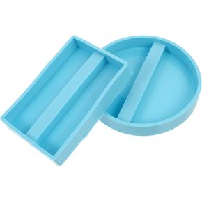 2pcs Business Card Holder Mold Card Storage Silicone Epoxy Resin Mold for DIY Craft Making Soap Candle Office Study Storage Organizer Style A