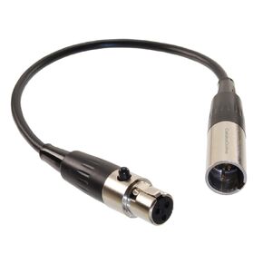 CablesOnline 10ft Mini-XLR 3-Pin Male to Mini-XLR 3-Pin Female Pro Microphone Cable, XM-010
