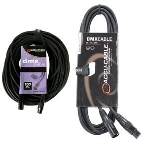 ADJ Products DMX Lighting Control Cables Bundle (100 FT + 10 FT) | Accu Cable 5-Pin DMX Cables