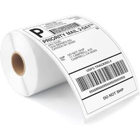 CEPRICO - 4" x 6" Direct Thermal Shipping Labels for Dymo | 1 Roll | 220 Labels per Roll | Compatible with Thermal Printers and LabelWriter4xL | Excellent for UPS DHL FedEx USPS Shippings