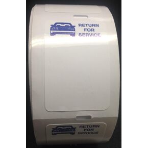 Light Adhesive Thermal Printer Oil Change Labels Quantity 500 (1 Roll) (D21)