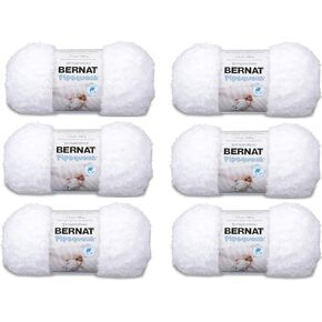 (6 Pack) Bernat Pipsqueak Yarn - Whitey White