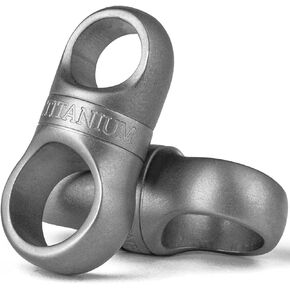 TISUR Titanium Key Chain Rings, 360° Swivel Keychain Connector, Small Keychain Accessories For Car Keys/Men