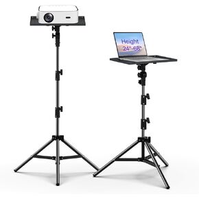 TOWOND Projector Stand Tripod Projector Mount,Portable Laptop Tripod Stand Adjustable Height 24 to 68 Inch for DJ Equipment, Music Stand, Laptop Floor Stand, Outdoor, Office, Home,Stage, Studio