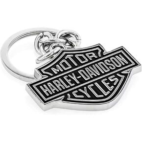 Harley-Davidson Black Bar & Shield Key Chain HDKD14