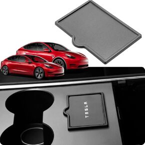 BASENOR Key Card Holder for Tesla Model 3 Model Y Center Console Card Holder Key Protector Cover Custom Fit Model 3 Model Y Accessories 2016-2024 in Kuwait