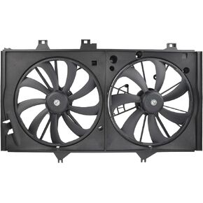 AUTOKAY Dual Condenser Cooling Radiator Fan for Toyota Camry 2012-2017 2.5L L4 Engine Replace TO3115169 622760