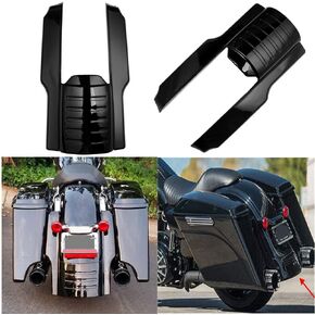 Motorcycle Vivid Black 9" Rear Fender Extension Stretched Kit Filler for Harley Touring Road King Street Glide 1996-2008