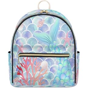 Cute Cat Books Mini Backpack Purse for Women Teen Girls, Funny Cat Leather Small Backpack Lightweight Casual Travel Daypacks Shoulder Bag for Fashion
