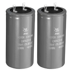 PATIKIL Motor Start Capacitor, 2 Pcs 300uf 300V 50/60Hz CD60 Running Capacitor Starting Capacitor for Air Conditioners, Electric Motor Starts Running