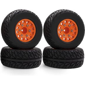 GoolRC RC Car Tires 4pcs Replacements for 12MM 14MM 17MM ARRMA Traxxas HSP Tamiya HPI Off-Road Vehicle Short Truck RC Car Wheels RC Car Tires C