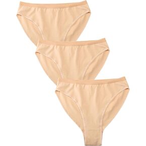 Kiench Girls Dance Briefs Ballet Panties 3 Pack High Cut Cotton Gymnastics Underwear