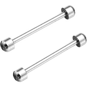 Watch Screw Tube Rod Watch Lug Stem Strap, 16MM Watch Strap Connection Rod Screw Pin Watch Lug Pins Connect Rod Repair Tools for Watchmaker (Steel Color, 2PCS)
