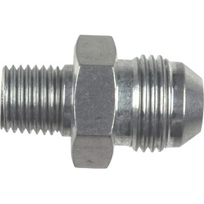 ICT Billet Straight -8AN Flare Male to 1/4"NPT Pipe Adapter Fitting 8 AN Bare Aluminum AN816-08-04A