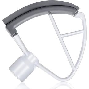 4.5/5 Quart Flex Edge Beater for KitchenAid Tilt-Head Stand Mixer, All-Metal Die Cast Flat Beater Paddle with Flexible Silicone Edges Bowl Scraper (Single Silicone Side)