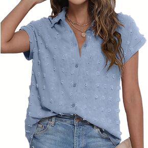 Blouses for Women Business Casual Tops for Women Blouses and Tops Dressy Blouses & Button-Down Shirts in Kuwait