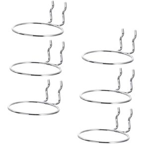 VINTORKY 6pcs Orifice Round Hook Pegboard Hooks Pegboard Accessories Metal Coat Hanger Pencil Cup Holder Peg Hooks Pegboard Ring Tool Holder Hooks for Pegboard Garage Organization Hook Iron