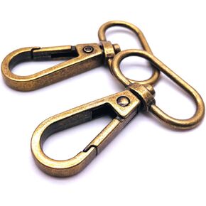 1 inch Swivel Lobster Clasps Swivel Hooks for Purse Making Buckle Handbag Craft 10pcs 1" Clip Clasps Antique Bronze