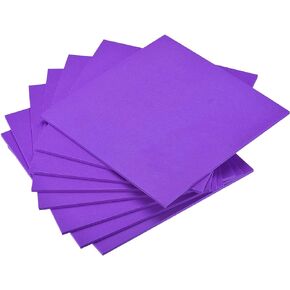 uxcell Purple EVA Foam Sheets 10 x 10 Inch 5mm Thickness for Crafts DIY Projects, 8 Pcs