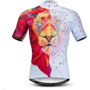 Men‘s Cycling Jersey Mens Bike Clothing Short Sleeve Pro MTB 3D Bicycle Shirts Tops Quick Dry,Pockets,Breathable