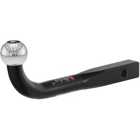 CURT 45551 Euro Trailer Hitch Mount with 1-7/8-Inch Ball, Fits 1-1/4-Inch Receiver, 3,500 lbs, 2-3/4-Inch Height , Black