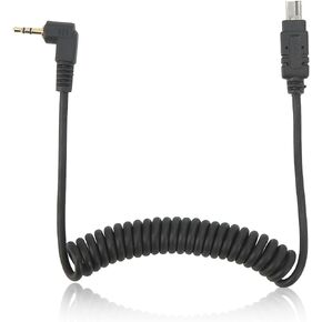 DC2 N3 Shutter Release Cord Cable, 2.5mm N3 Replacement Spring Cord for Nikon D7200, D7000, D5100, D5000, D3200, D3100, D90, Df, D750, D610, D600