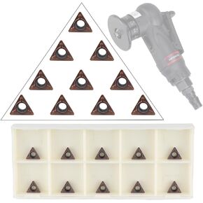 C-angle turning carbide indexable insert for mini pneumatic chamfering machine, tungsten steel replaceable insert foam turning tip, metal cutting and chamfering, box of 10