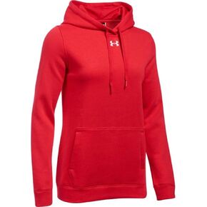 Under Armour Women's UA Hustle Fleece Hoodie SM Red