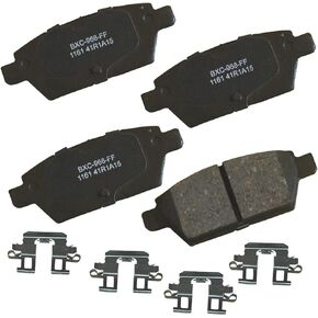Bendix SBC1161Premium Brake Pad Set for Ford Fusion 2012-2006, Lincoln MKZ 2012-2007, Zephyr 2006, Mazda 6 2013-2006, Mercury Milan 2011-2006-(Rear)